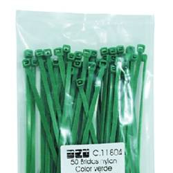 Bridas verdes en bolsas